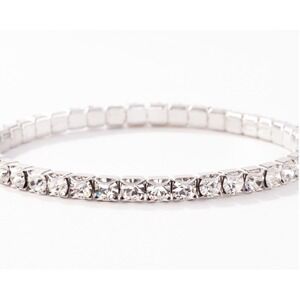 Touchstone Crystal by Swarovski April Birthstone Stretch Bracelet